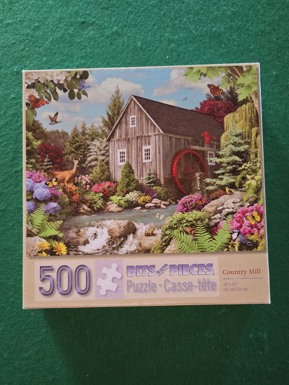 Bits and Pieces Country Mill 500-Piece Puzzle - Multicolor